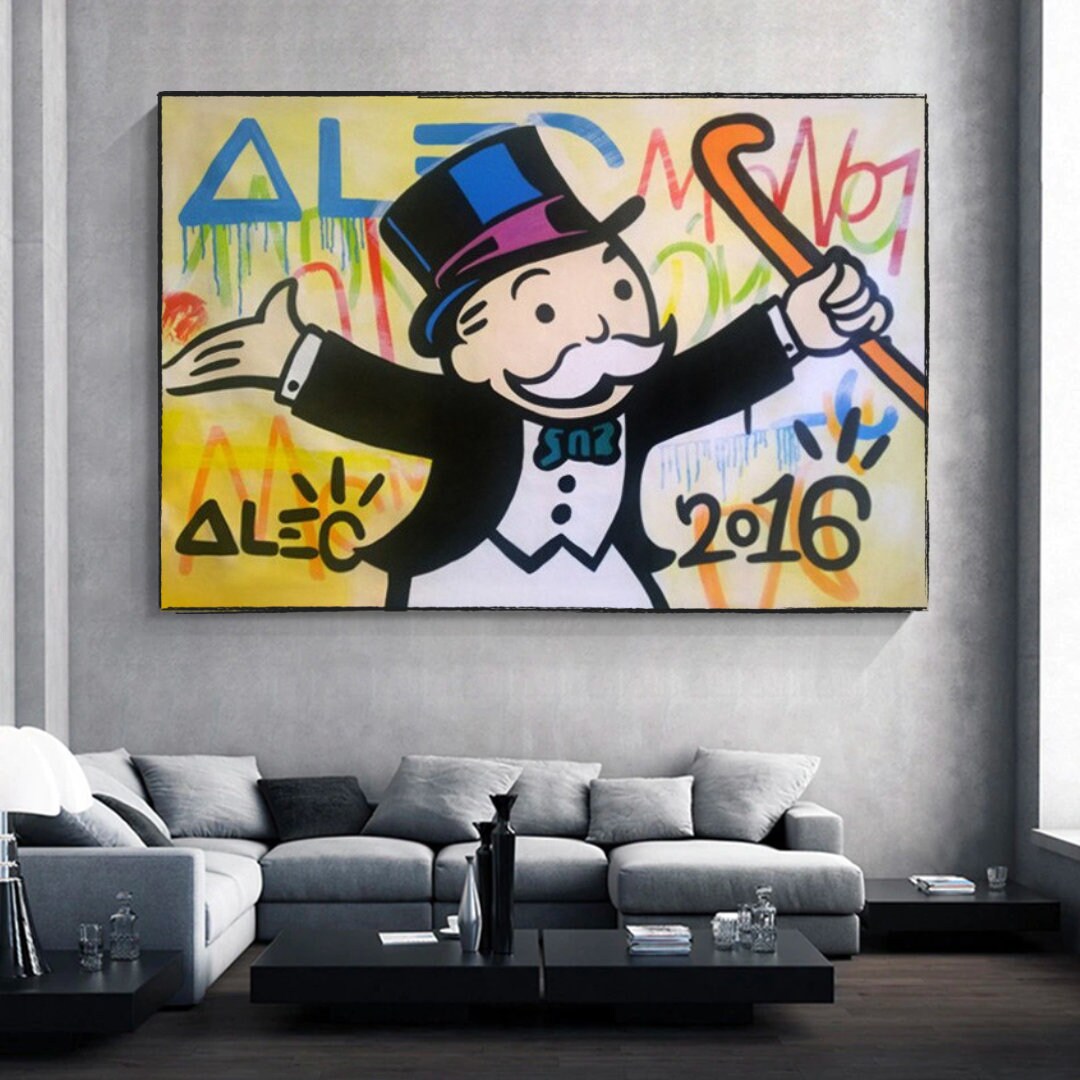 Alec Monopoly Magician Millionaire: Monopoly Poster Art-ChandeliersDecor