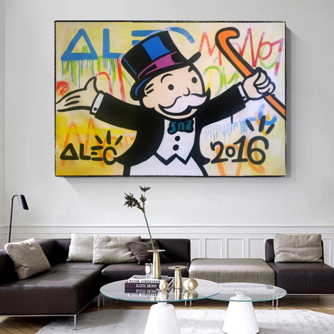 Alec Monopoly Magician Millionaire: Monopoly Poster Art-ChandeliersDecor