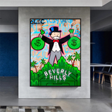 Alec Monopoly Man Holding Bag - Find Exclusive Artworks-ChandeliersDecor