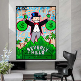 Alec Monopoly Man Holding Bag - Find Exclusive Artworks-ChandeliersDecor