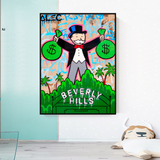 Alec Monopoly Man Holding Bag - Find Exclusive Artworks-ChandeliersDecor