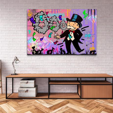 Alec Monopoly Man Hoops: Exclusive urban art inspiration-ChandeliersDecor