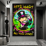 Alec Monopoly Money Art | Lets Invest all Wall Art-ChandeliersDecor