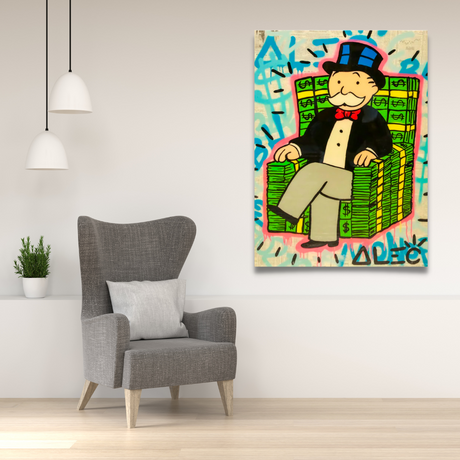 Alec Monopoly Money Millionaire Poster - Original Art Prints-ChandeliersDecor