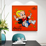 Alec Monopoly Richie Rich Money Man Canvas Print-ChandeliersDecor