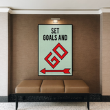 Alec Monopoly Set Goals and Go Play Card Canvas Wall Art-ChandeliersDecor