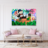 Alec Monopoly Stock Broker Art: Millionaire Canvas Print-ChandeliersDecor