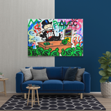 Alec Monopoly Stock Broker Art: Millionaire Canvas Print-ChandeliersDecor