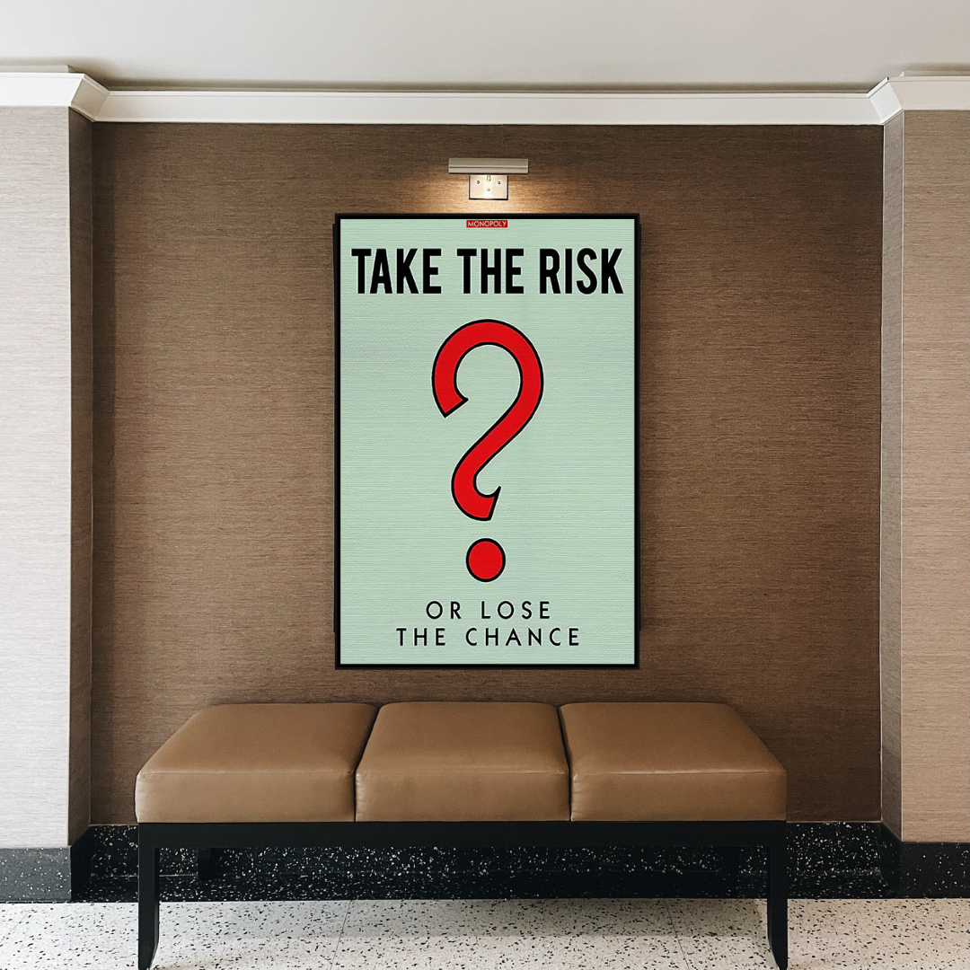 Alec Monopoly Take the Risk Canvas Wall Art-ChandeliersDecor