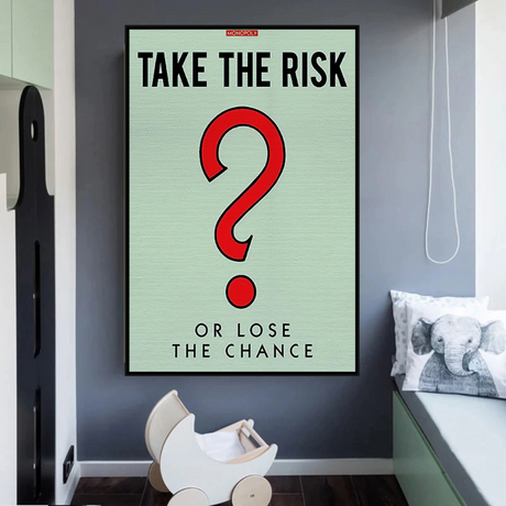 Alec Monopoly Take the Risk Canvas Wall Art-ChandeliersDecor