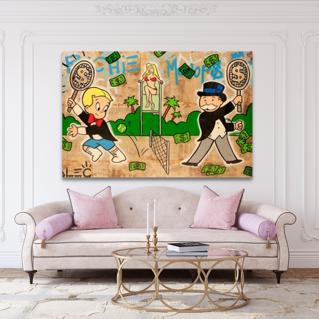 Alec Monopoly Tennis Poster - Exclusive Artwork