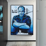 Alec Monopoly Tony Soprano Hollywood Series Canvas Wall Art-ChandeliersDecor