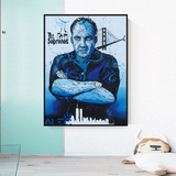 Alec Monopoly Tony Soprano Hollywood Series Canvas Wall Art-ChandeliersDecor