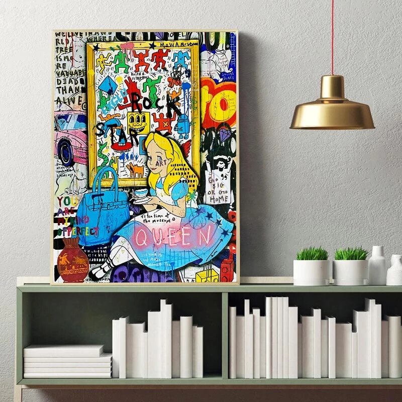 Alice and Wonderland Canvas Art - Dreamy Adventures-ChandeliersDecor