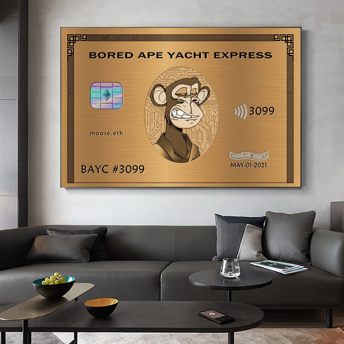 American Express Bored Ape Yacht Club Wall Art