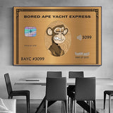 American Express: Bored Ape Yacht Club Wall Art-ChandeliersDecor