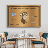 American Express: Bored Ape Yacht Club Wall Art-ChandeliersDecor