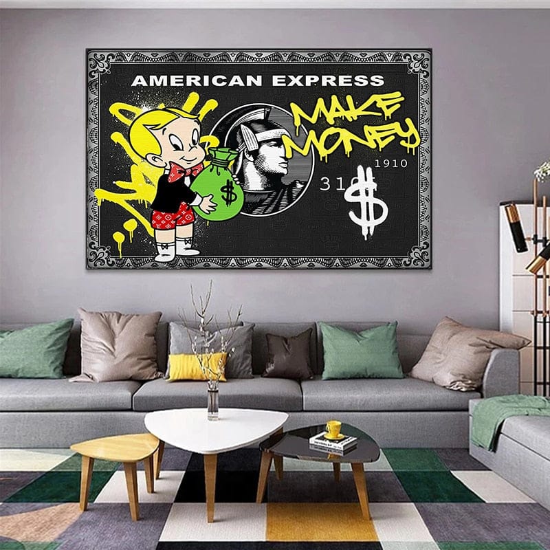 American Express Make Money: The Richie Rich Poster-ChandeliersDecor