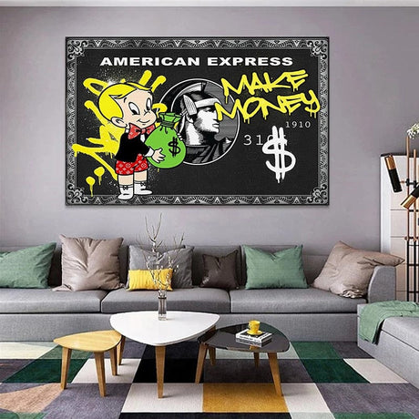 American Express Make Money: The Richie Rich Poster-ChandeliersDecor