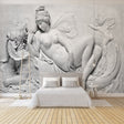 Ancient Theme Mountain Carving Wallpaper for Home Wall Decor-ChandeliersDecor