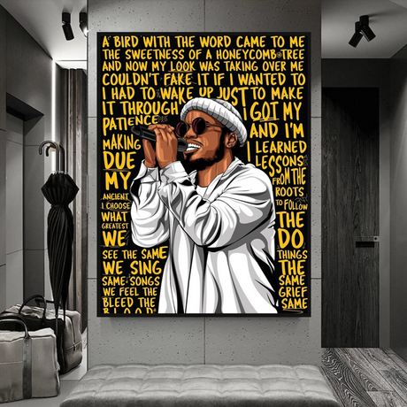 Anderson Paak Singer Rapper Canvas Wall Art-ChandeliersDecor