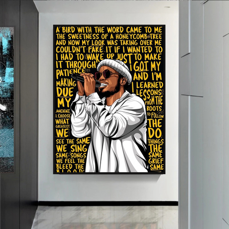 Anderson Paak Singer Rapper Canvas Wall Art-ChandeliersDecor