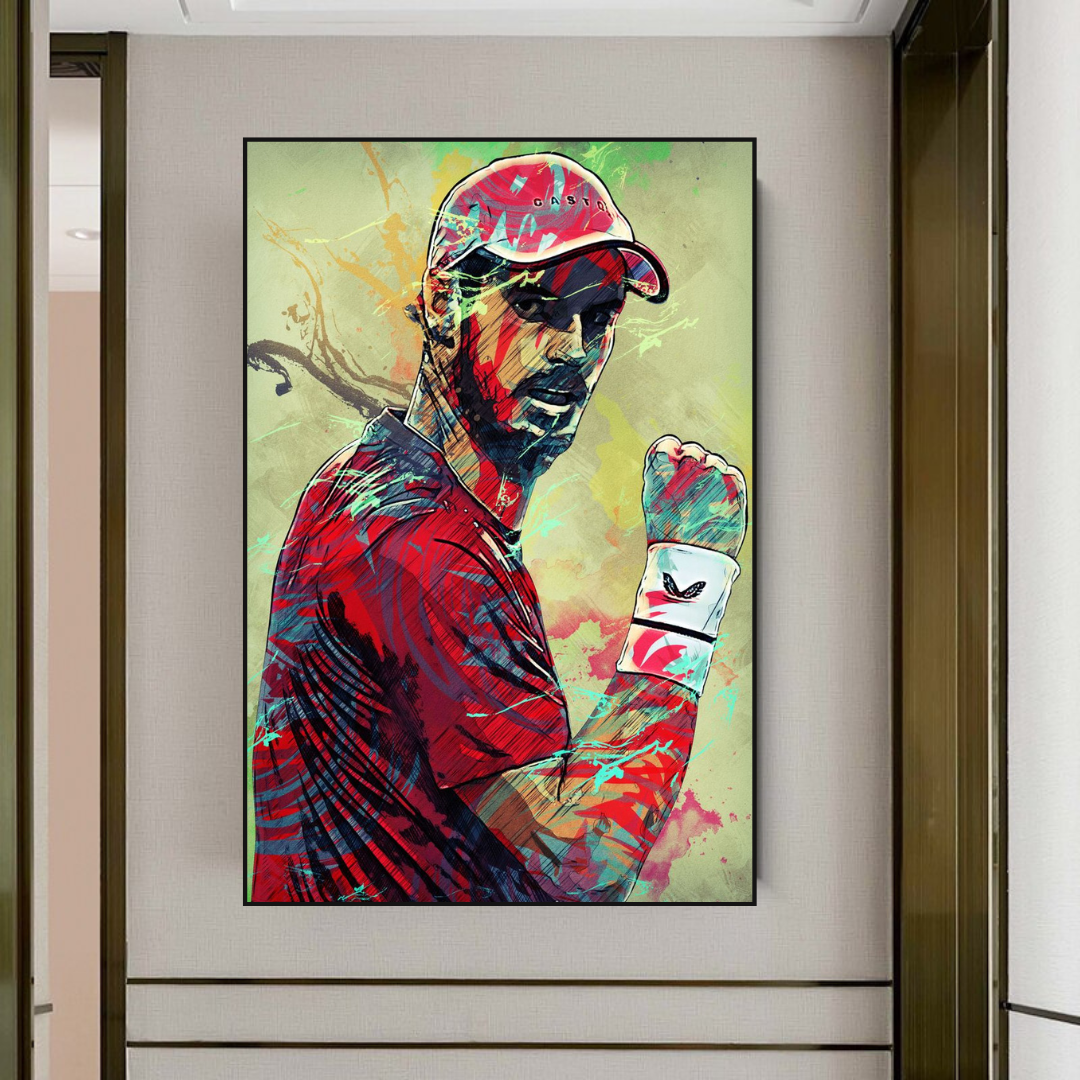 Andy Murray Tennis Legend Toile Décoration murale – Décoration sportive