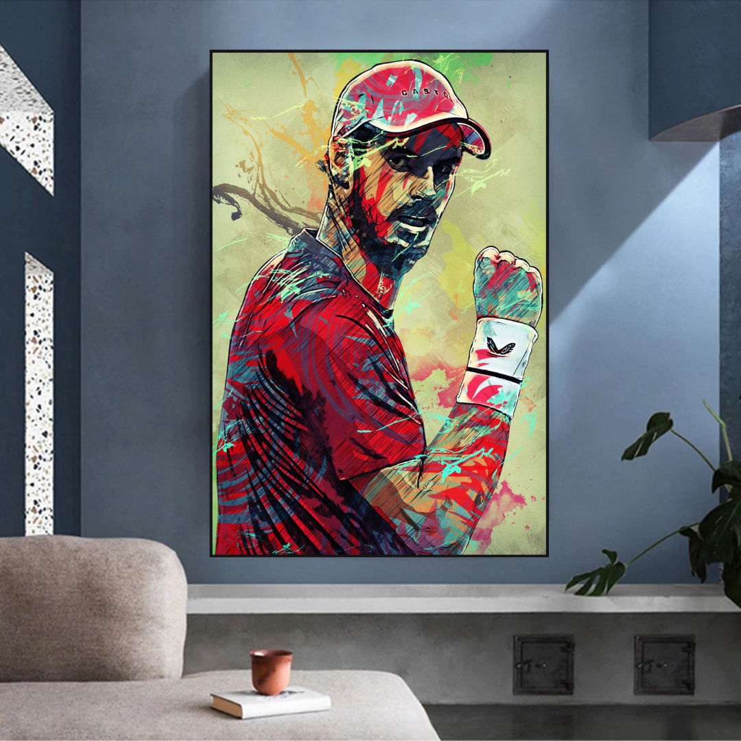 Andy Murray Tennis Legend Canvas Wall Art - Sports Decor