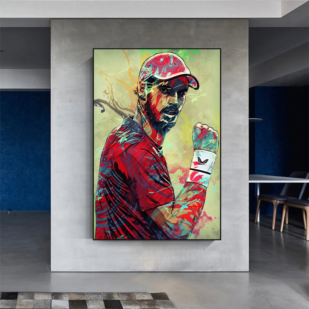 Andy Murray Tennis Legend Toile Décoration murale – Décoration sportive