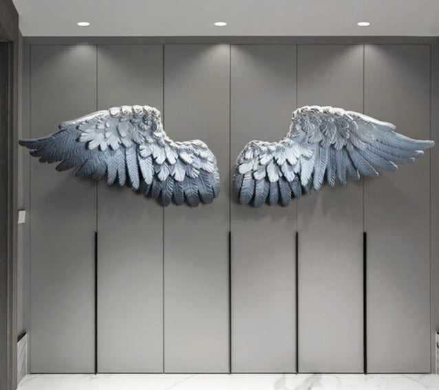 Angel Wings Wall Hanging Art-ChandeliersDecor