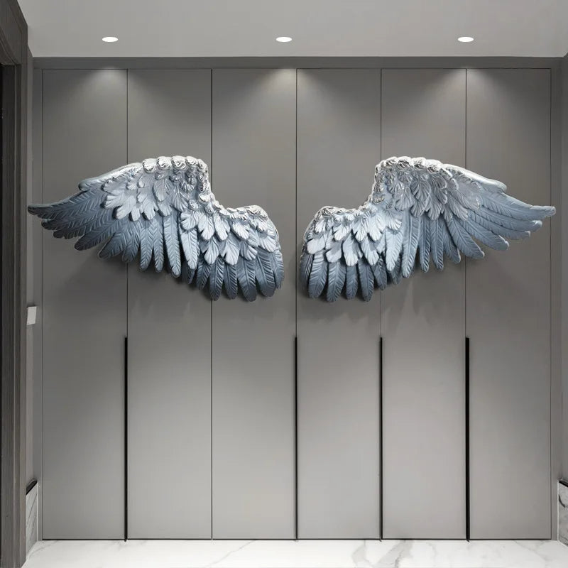 Angel Wings Wall Hanging Art-ChandeliersDecor