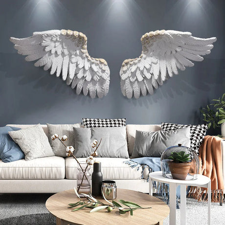 Angel Wings Wall Hanging Art-ChandeliersDecor