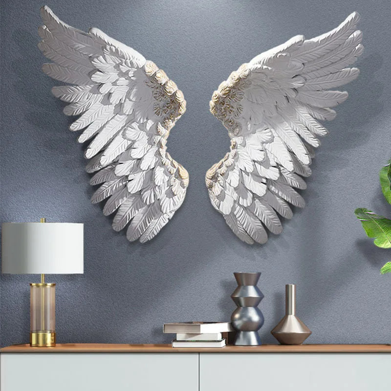 Angel Wings Wall Hanging Art-ChandeliersDecor