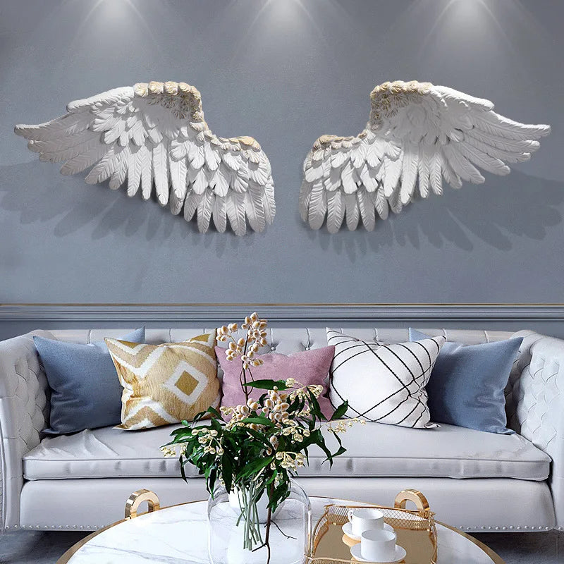 Angel Wings Wall Hanging Art-ChandeliersDecor