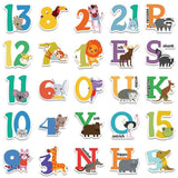 Animal to Theme Alphabet and Number Stickers-ChandeliersDecor