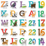 Animal to Theme Alphabet and Number Stickers-ChandeliersDecor