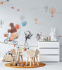 Animals Circus Kids Room Wallpaper Mural-ChandeliersDecor.com