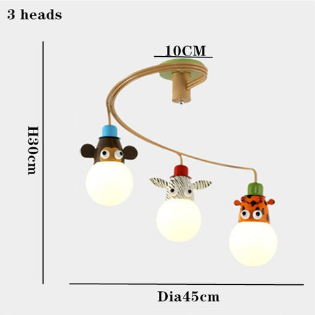 Animals LED Pendant Lamp For Kids Room-ChandeliersDecor