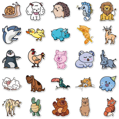 Animals Stickers Pack - Enjoy Adorable Animal Designs!-ChandeliersDecor