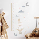 Animals and Stars Height Ruler Wall Stickers for Kids | Kids Height Ruler Decal