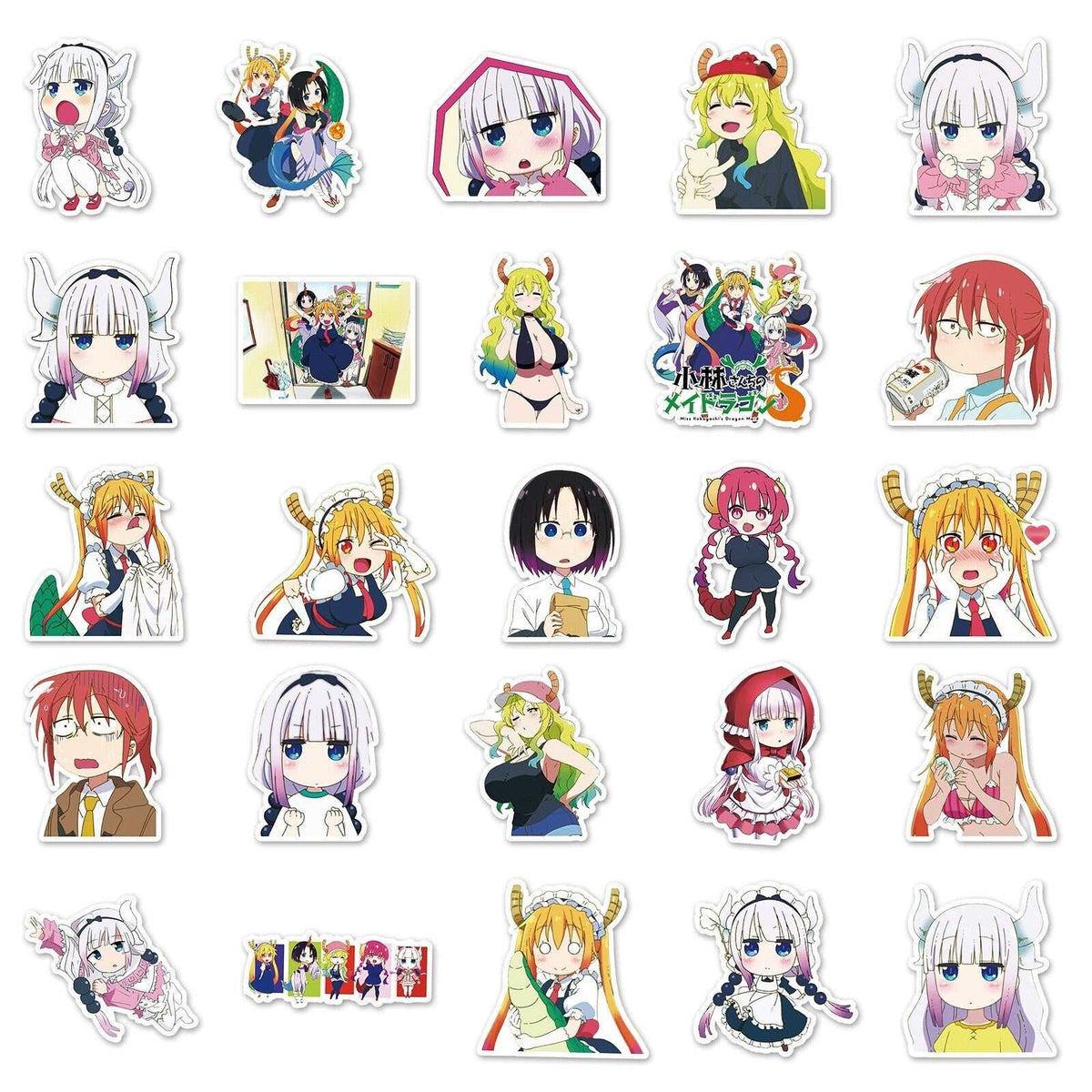 Animation Dragon Maid Stickers Pack-ChandeliersDecor