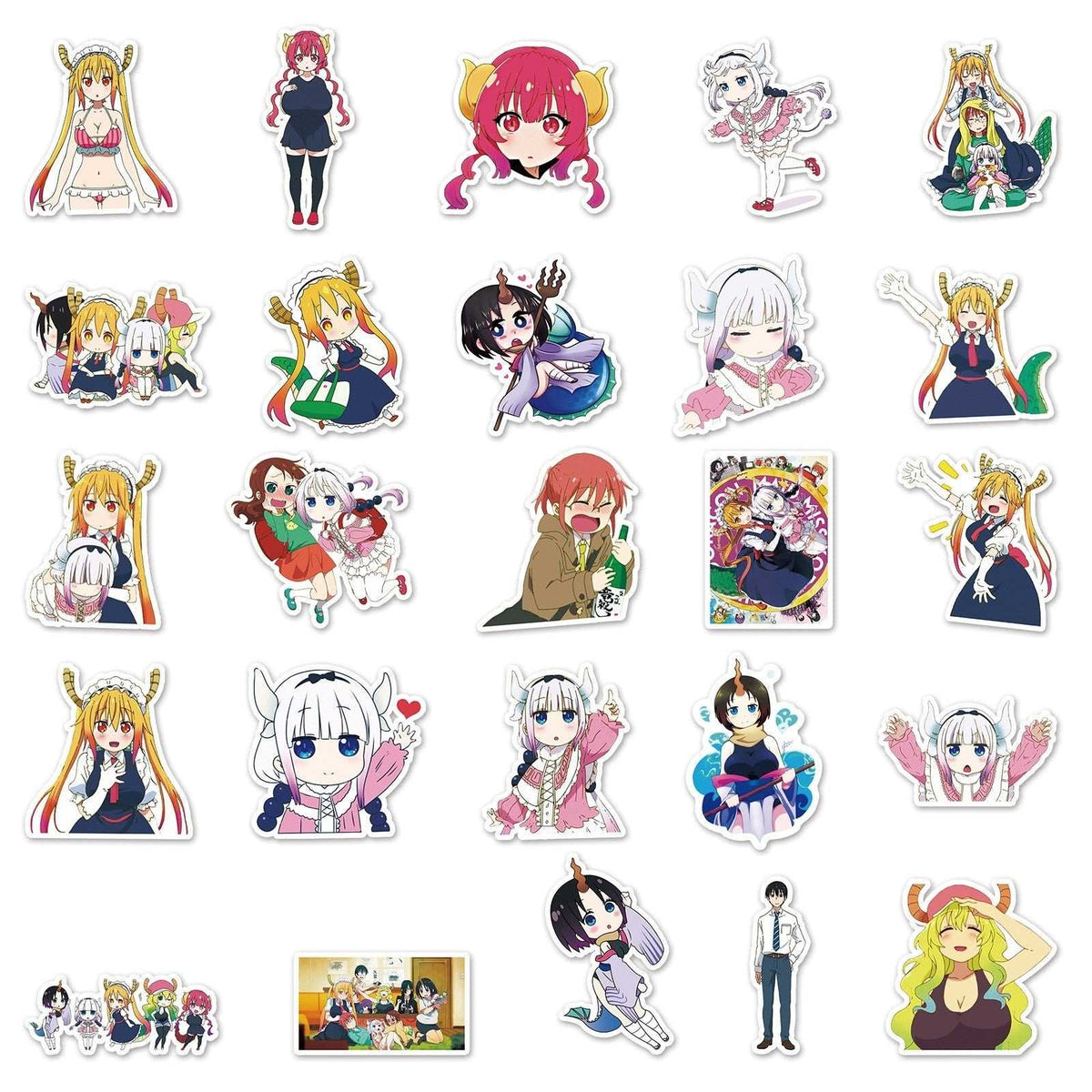 Animation Dragon Maid Stickers Pack-ChandeliersDecor