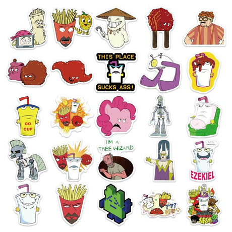 Aqua Teen Hunger Force Stickers: Quirky Collectibles-ChandeliersDecor