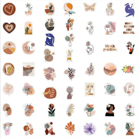 Art Aesthetic Boho Stickers Pack-ChandeliersDecor