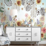 Artistic Leaf Wallpaper for Home Wall Decor-ChandeliersDecor