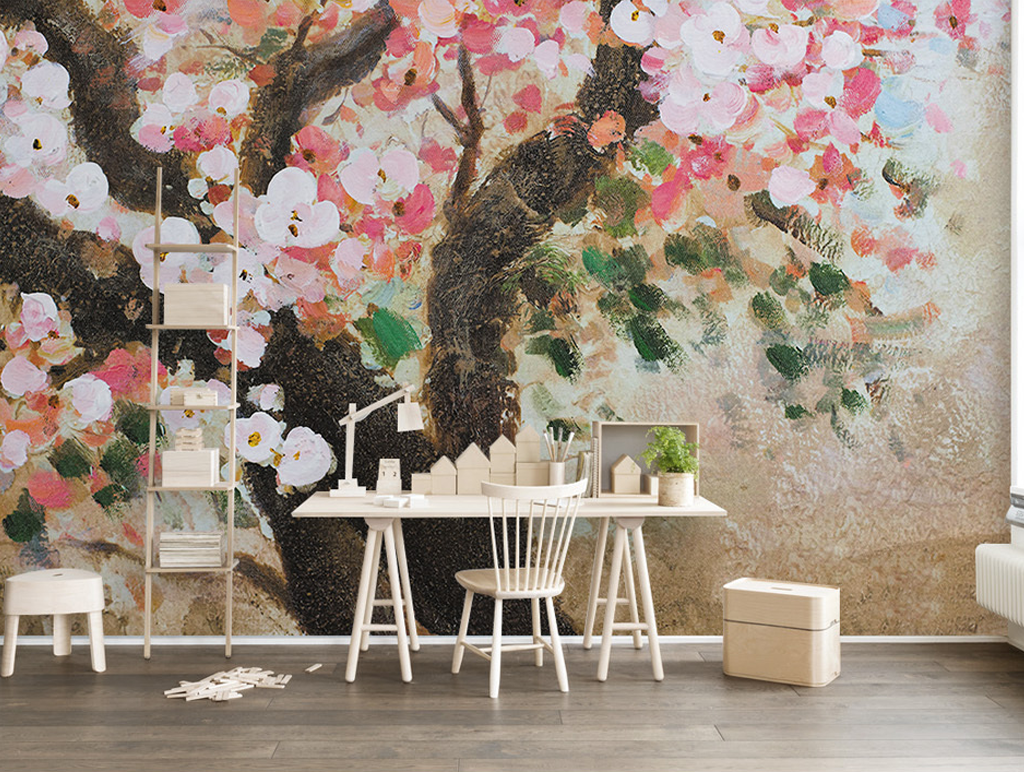 Artistic Tree Large Wallpaper Murals-ChandeliersDecor