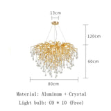 Artpad Rectangular Crystal Chandelier-ChandeliersDecor