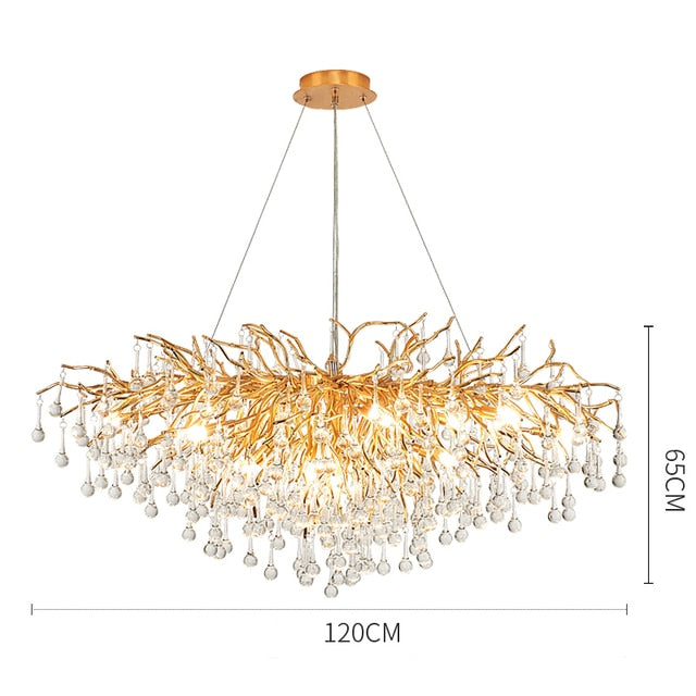 Artpad Rectangular Crystal Chandelier-ChandeliersDecor