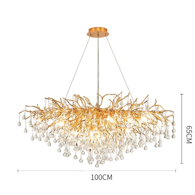 Artpad Rectangular Crystal Chandelier-ChandeliersDecor