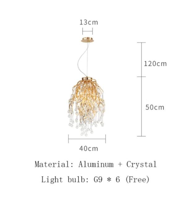 Artpad Rectangular Crystal Chandelier-ChandeliersDecor